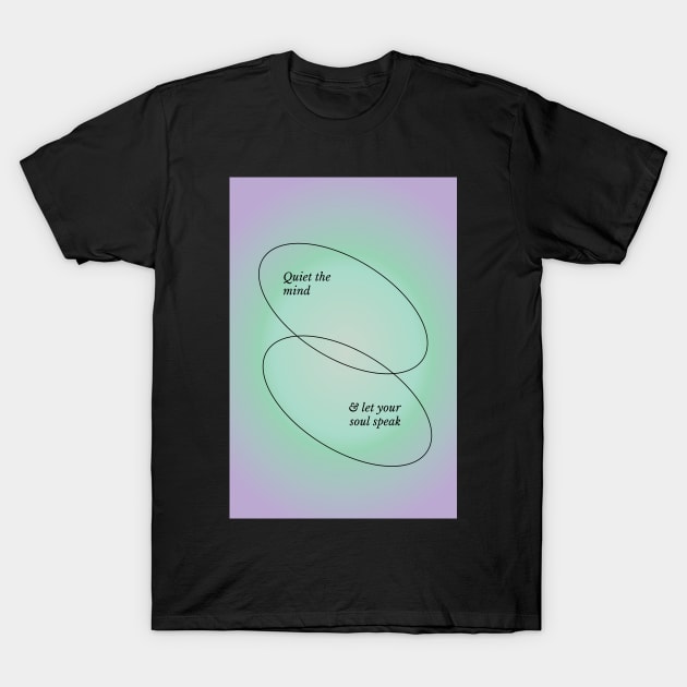 Green and Purple Aura Aesthetic Poster T-Shirt by mystikwhale